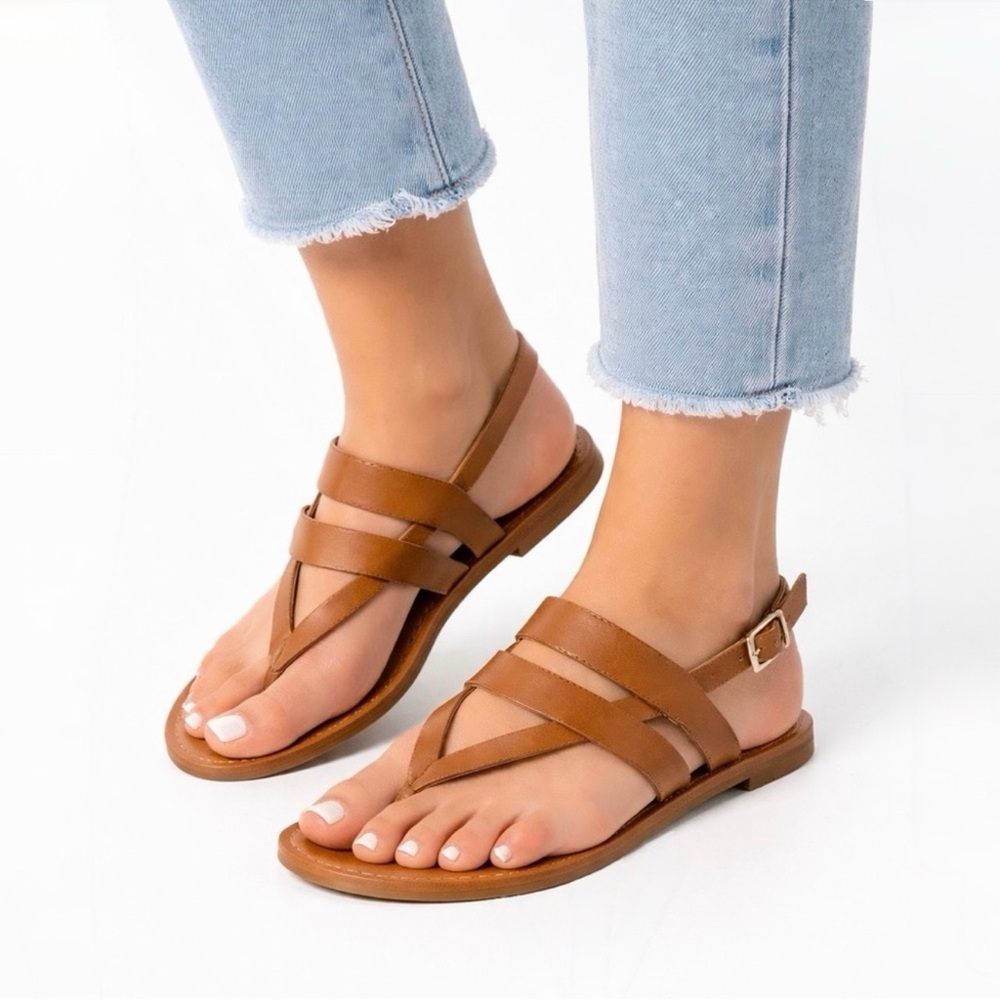 Gianni Bini Brown Strappy Sandals